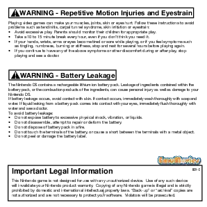 manual for Tony Hawk's Motion
